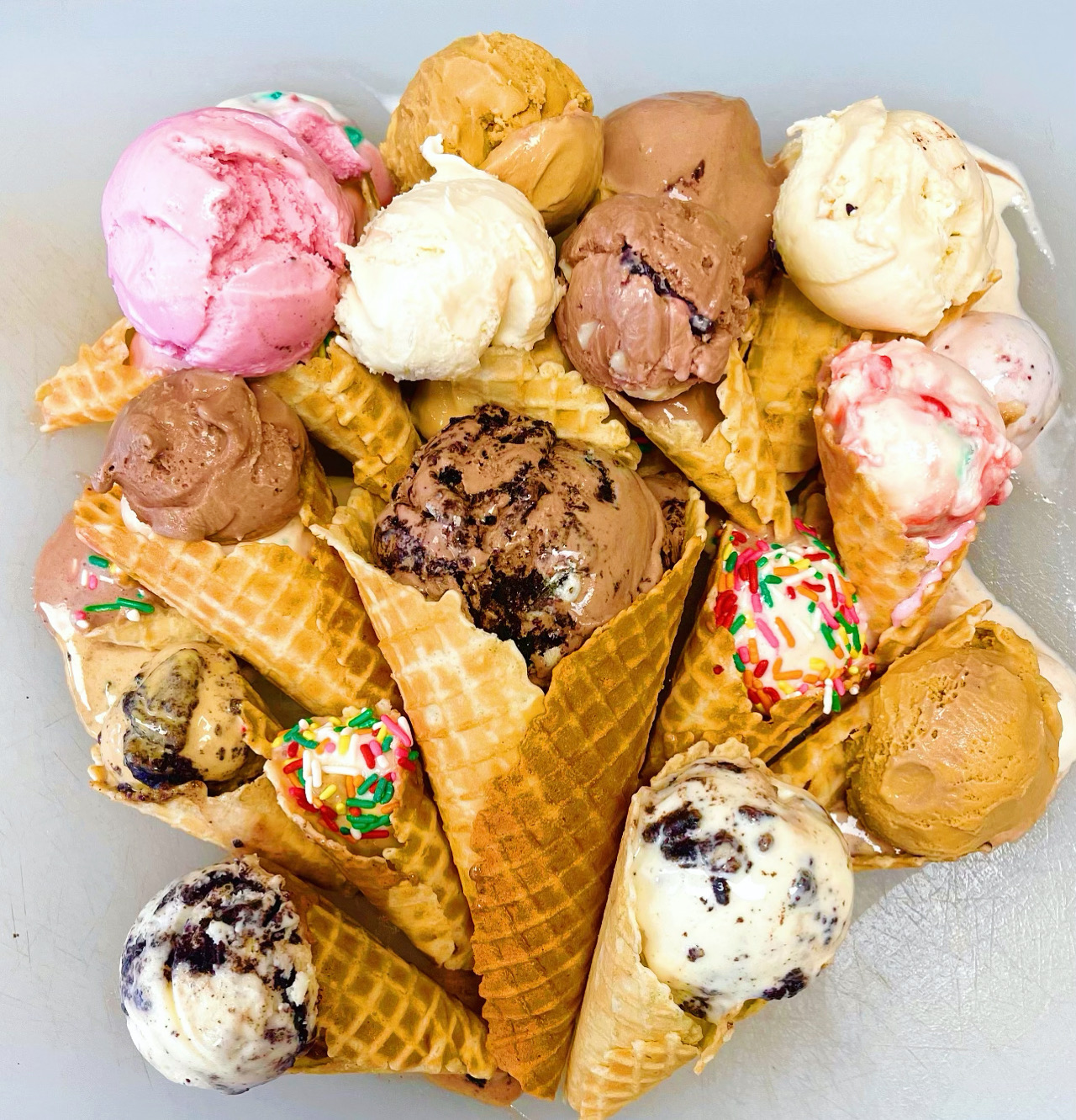Nona's colorful ice cream cones